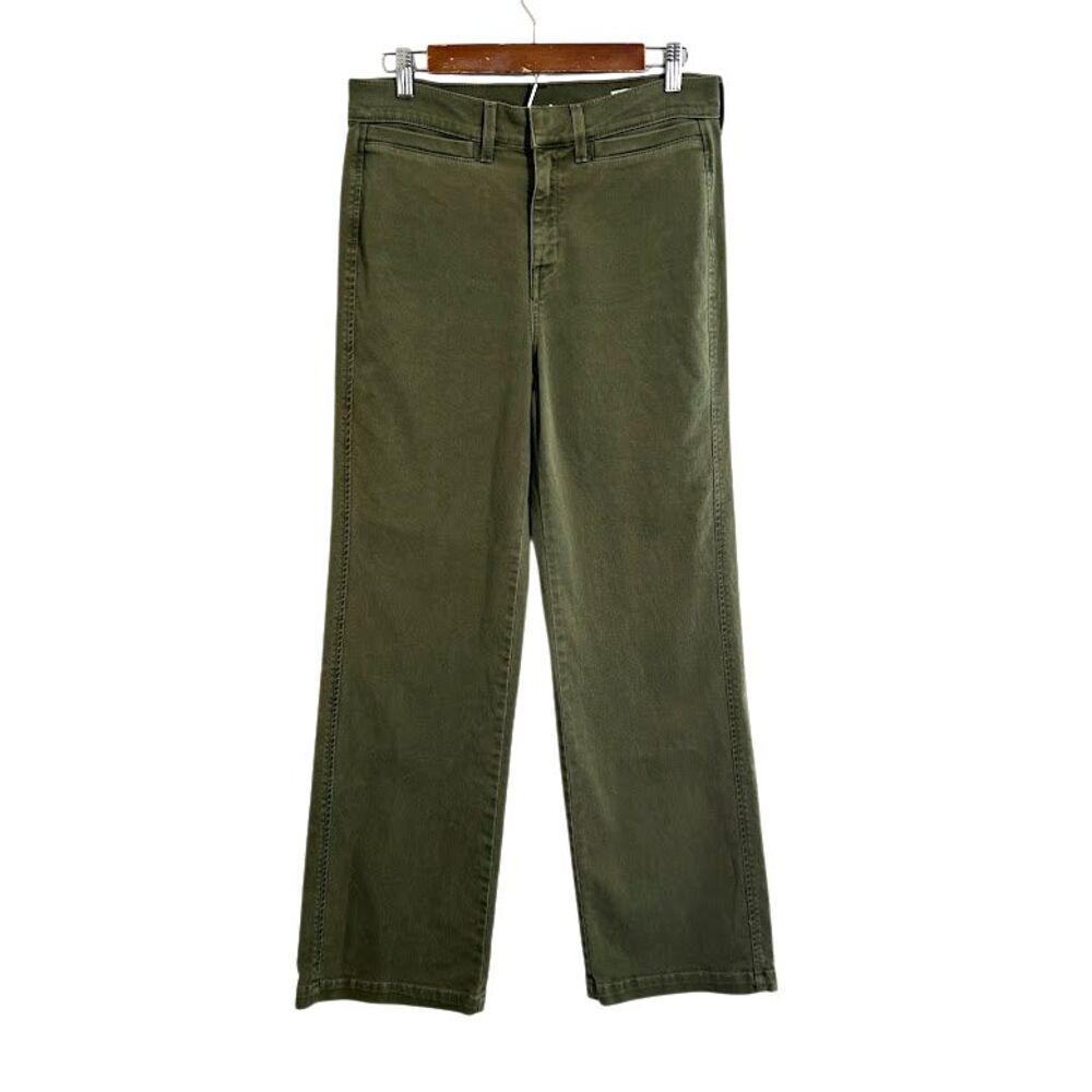 AYR The Special Sauce High Rise Wide Leg Jeans Women's 29 Olive Green